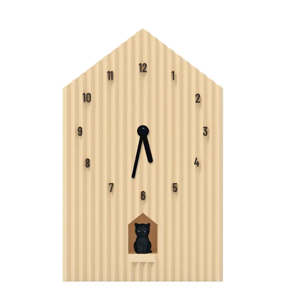 Wall or shelf clock - Cat - Beige