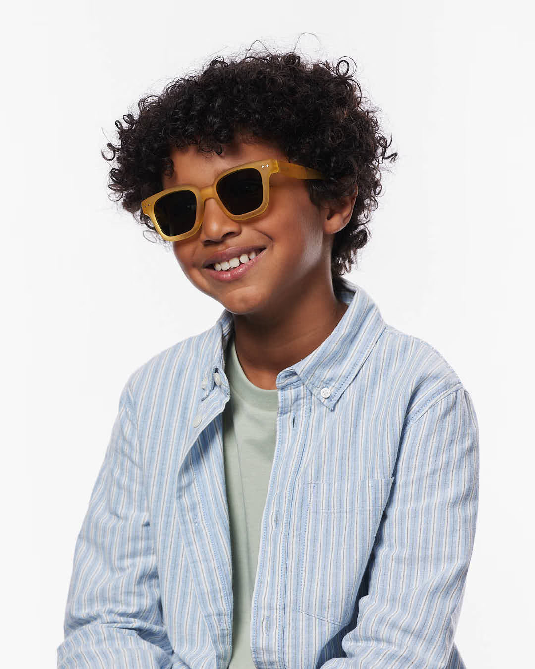 Kinderzonnebril #Road Yellow Honey 7-11 jaar