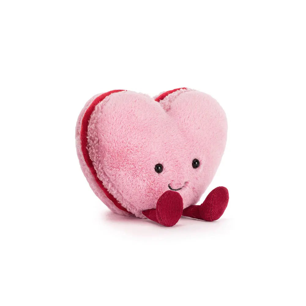 Pluche Jellycat Macaron Hart Colette Roze