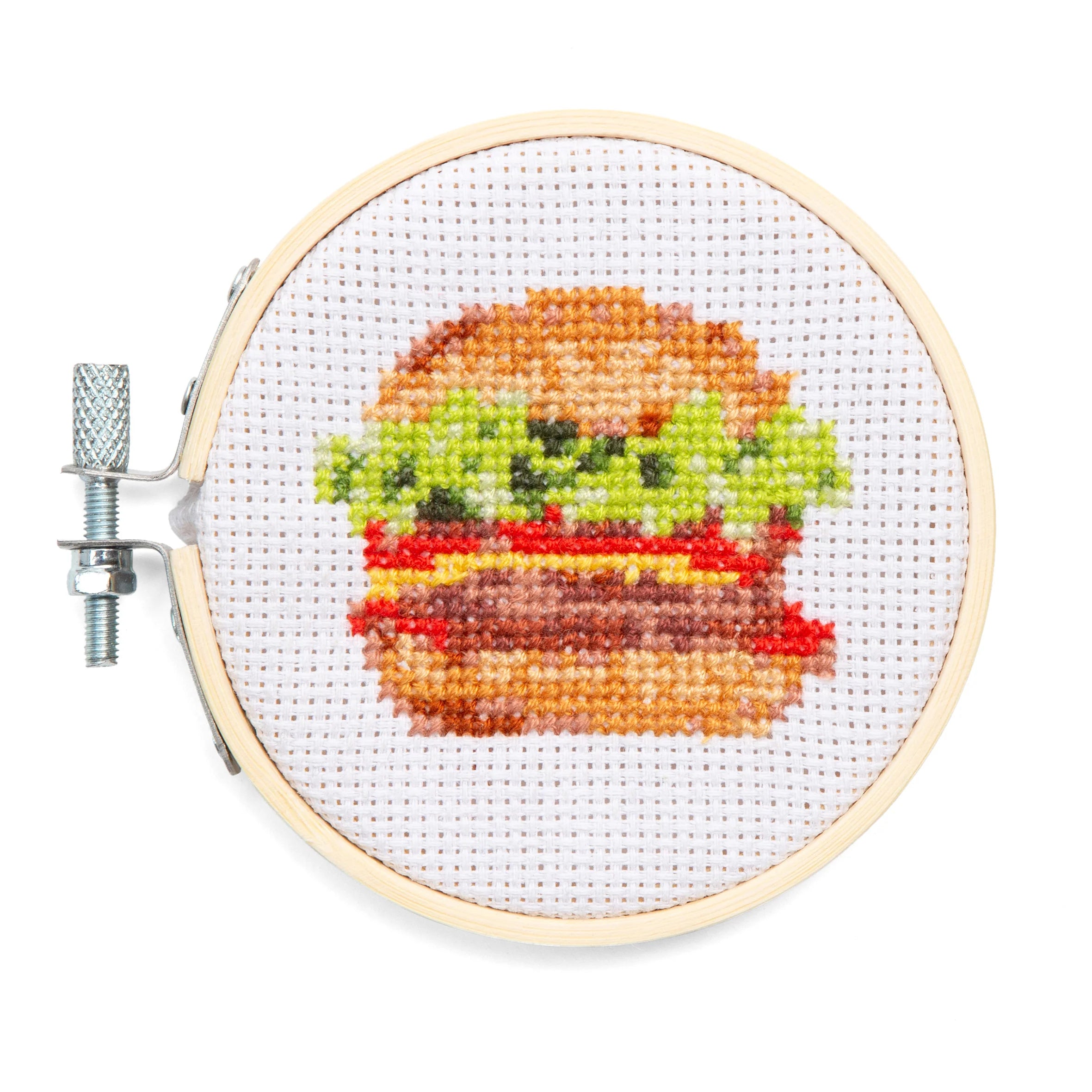 Kit de Broderie Mini Cross - Burger