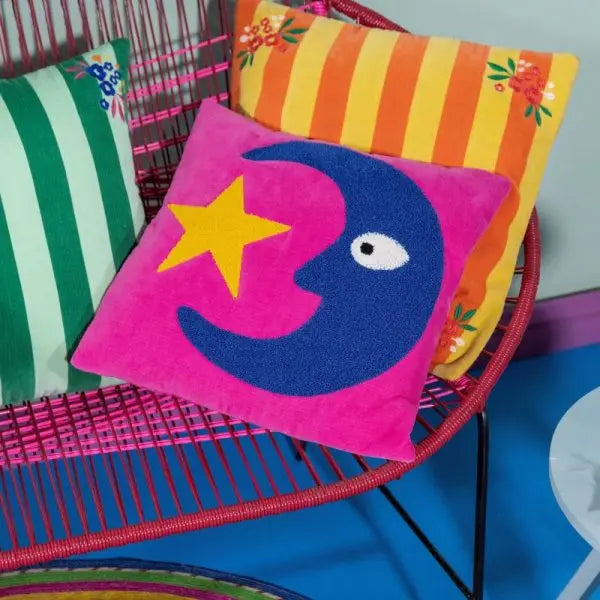 Coussin Rose Loteria Lune 45 x 45 cm