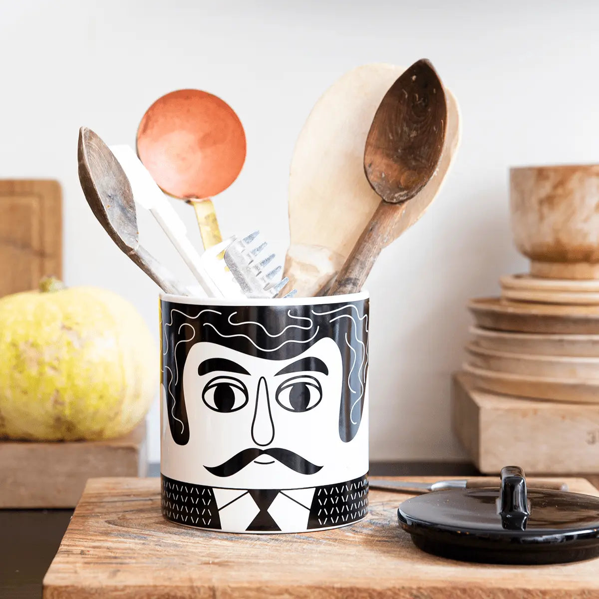 Voorraadpot - Carlos Zwart en Wit