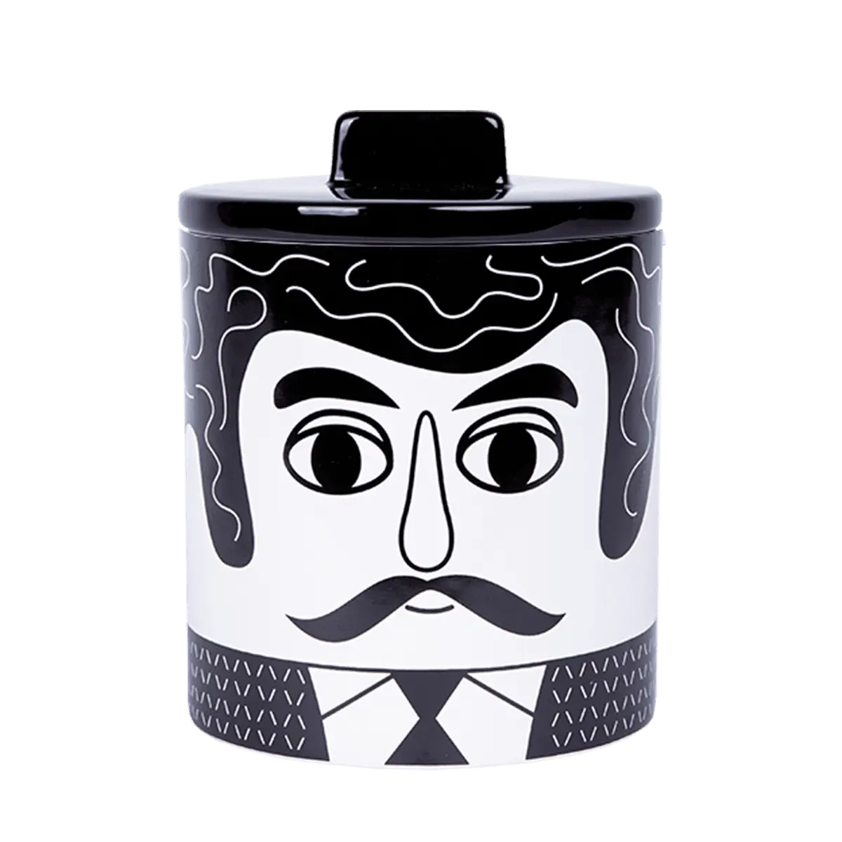 Voorraadpot - Carlos Zwart en Wit