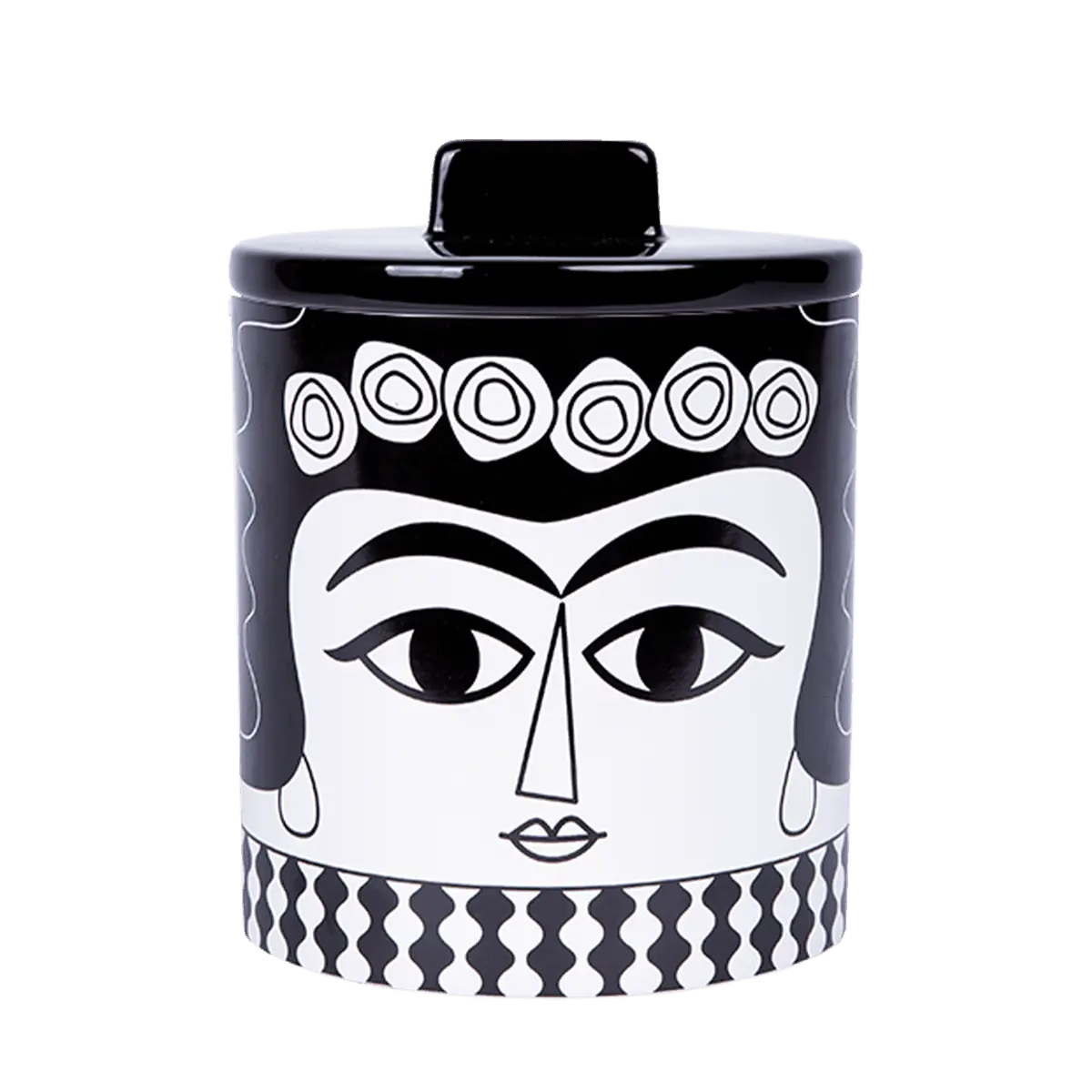 Voorraadpot - Marisol Zwart en Wit