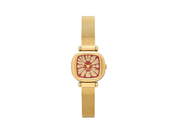 Montre Moneypenny Flower Royale Gold Bordeaux