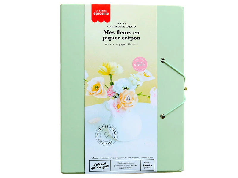 DIY Home Deco kit - Mijn crêpepapieren bloemen