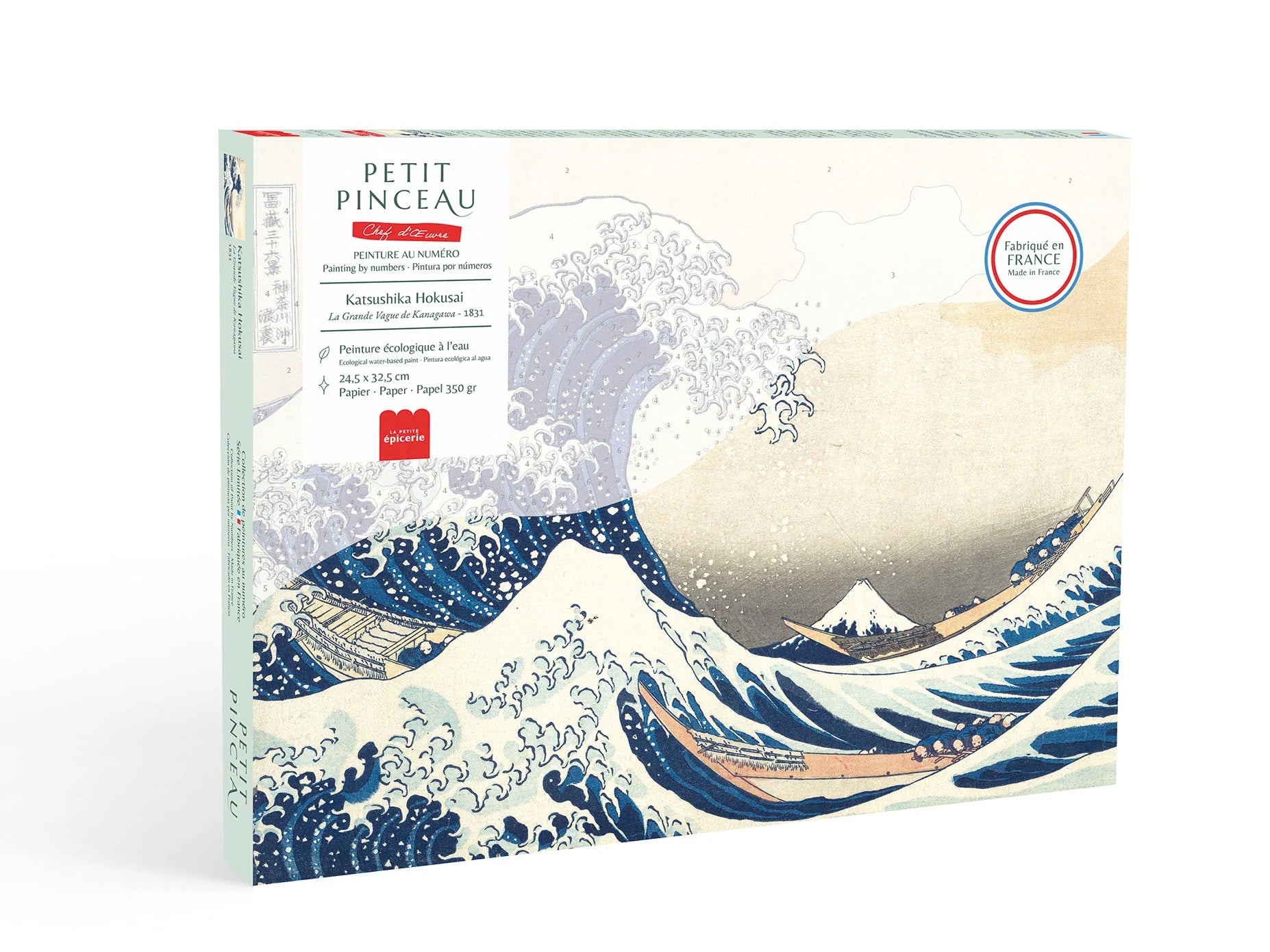 Coffret peinture au numéro - La grande vague de Kanagawa - Katsushika Hokusai