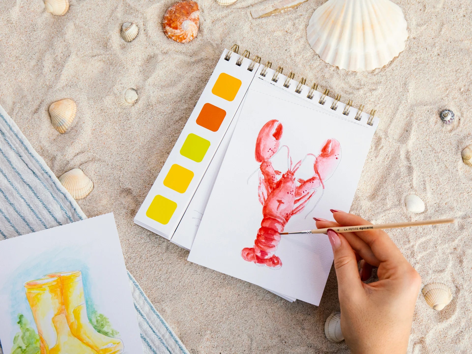 Aquarelboek - Reisboek - Zeelucht