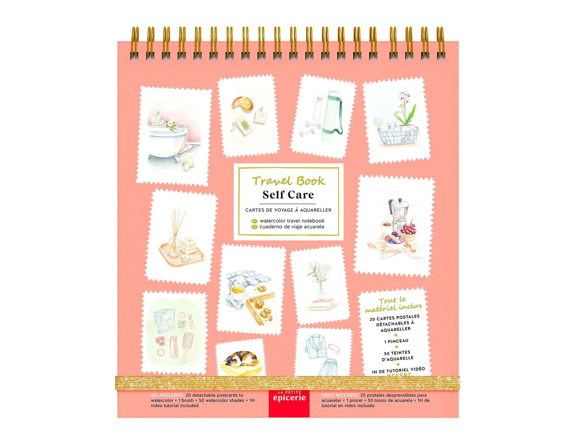 Aquarelblok - Reisdagboek - Zelfzorg