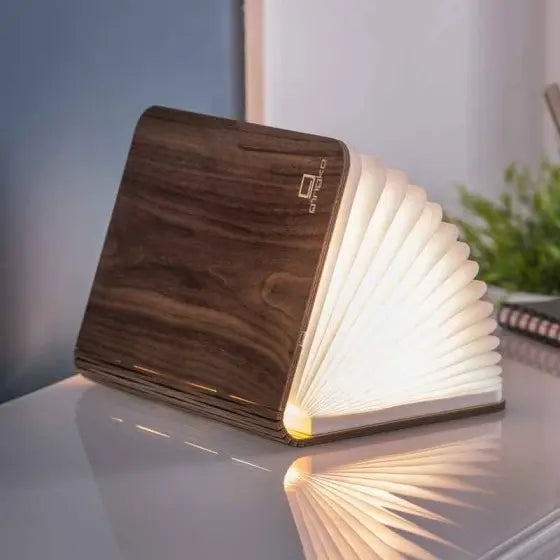 Smart Book Light Table Lamp Walnut