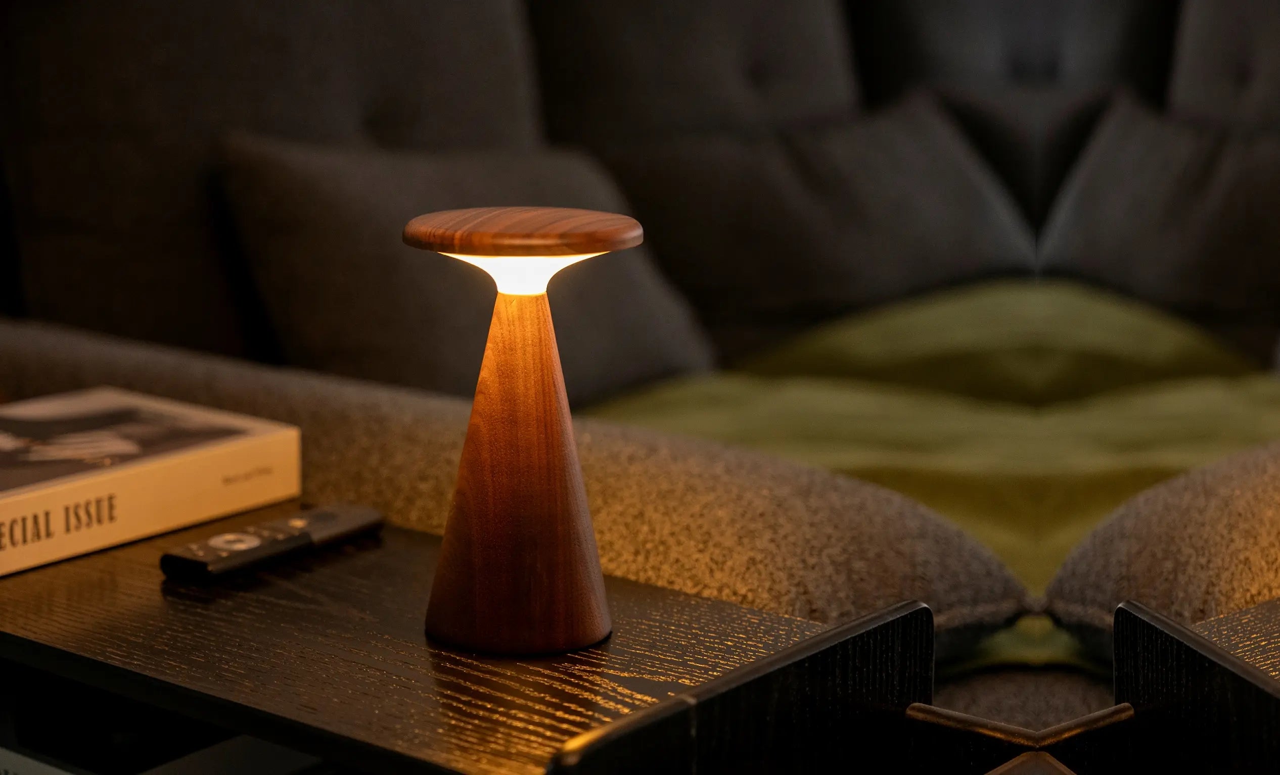 Sylva Walnut Table Lamp