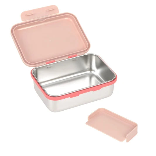 Sunny Explorer pink stainless steel snack box