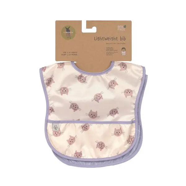 Tiny Team Cat Bibs with Pocket (Pack of 2)