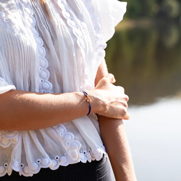 Bracelet Union Plaqué Or - Edimbourg - Bleu