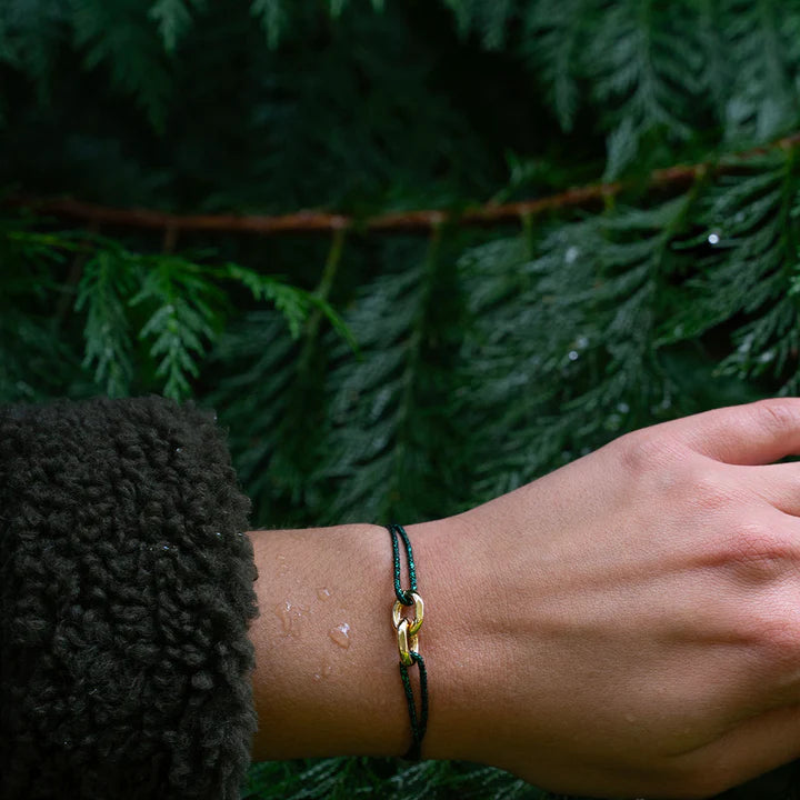 Bracelet Union Plaqué Or - Kyrenia - Vert