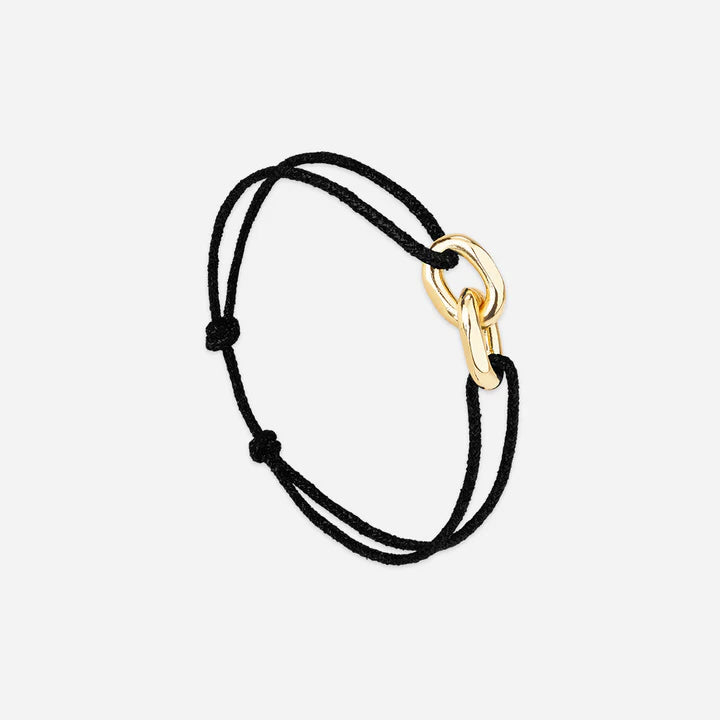 Bracelet Union Plaqué Or - Perast - Noir