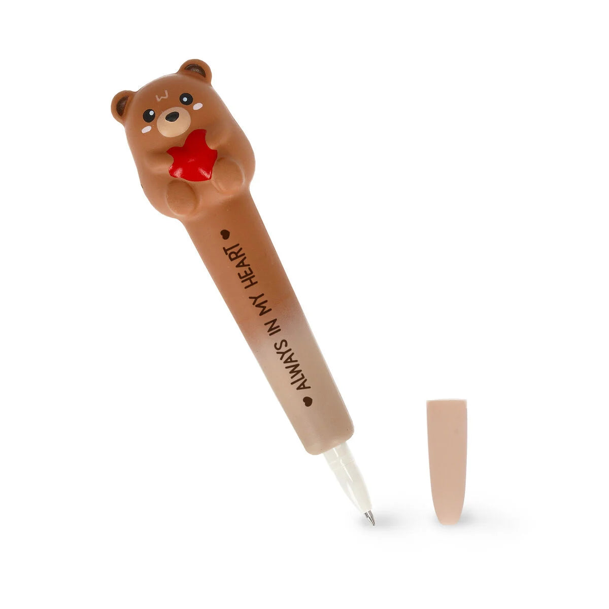 Stylo à Encre Gel Antistress Teddy Bear « Always In My Heart » - Squeezies