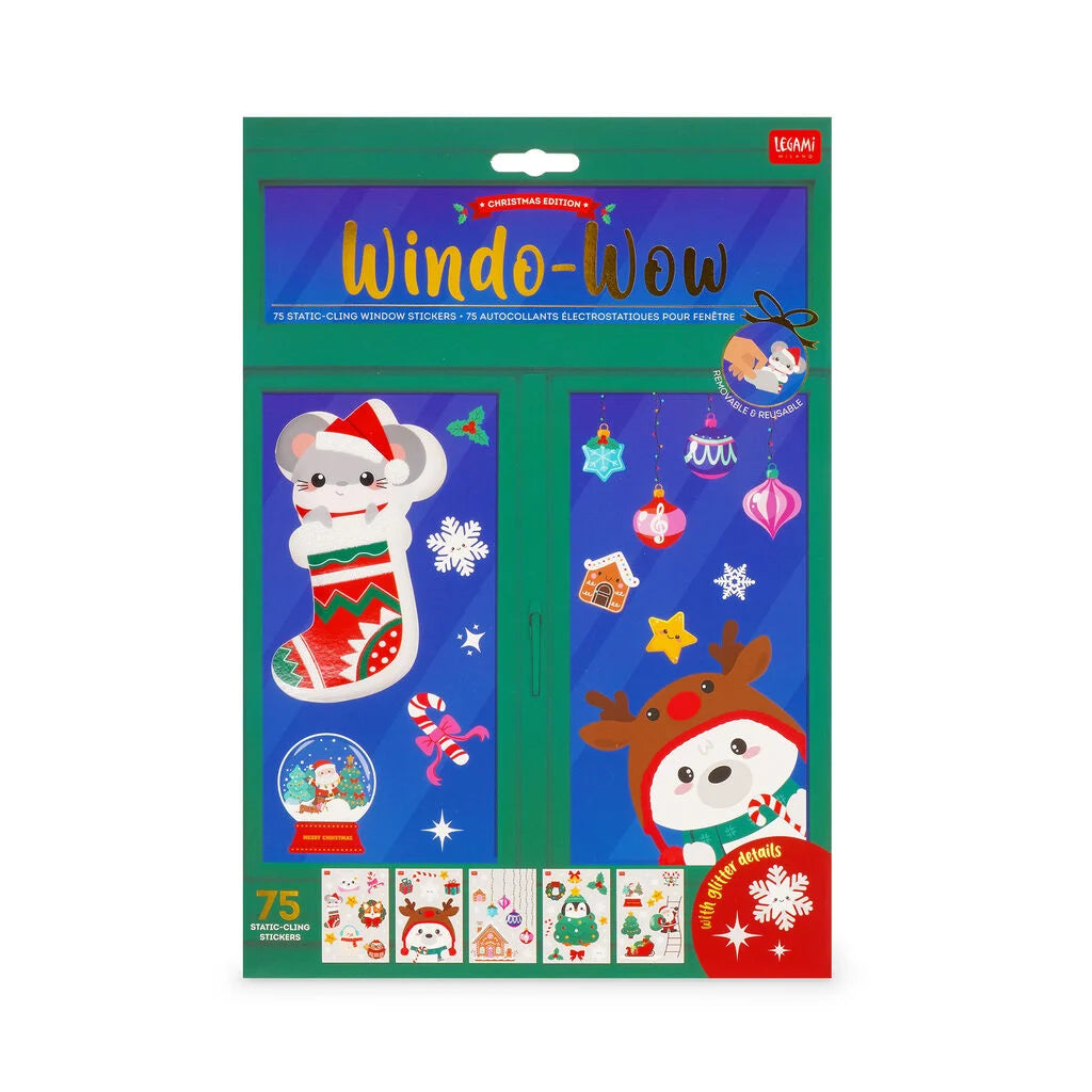 Set van 75 elektrostatische raamstickers - Windo-Wow