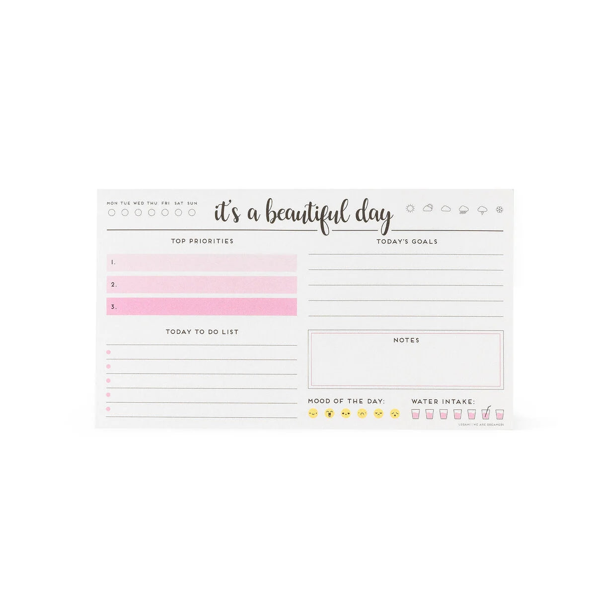 Beautiful Day Table Notepad - Paper Thoughts