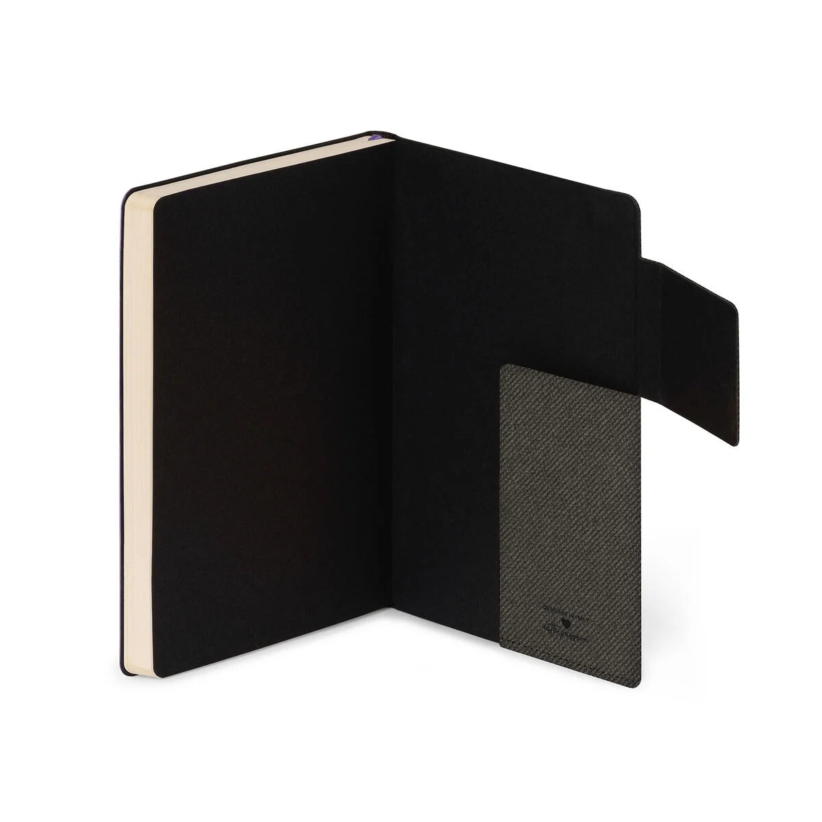 Lined Notebook with Plain Soft Cover - Deep Graphite - My Notebook Medium