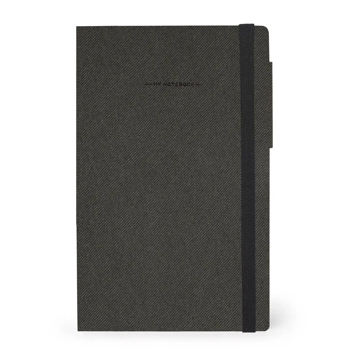 Lined Notebook with Plain Soft Cover - Deep Graphite - My Notebook Medium