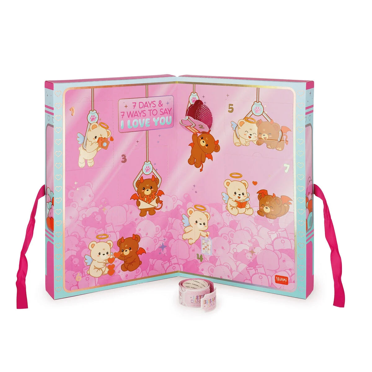 Box with 7 Surprises - 7 Days and 7 Ways to Say I Love You