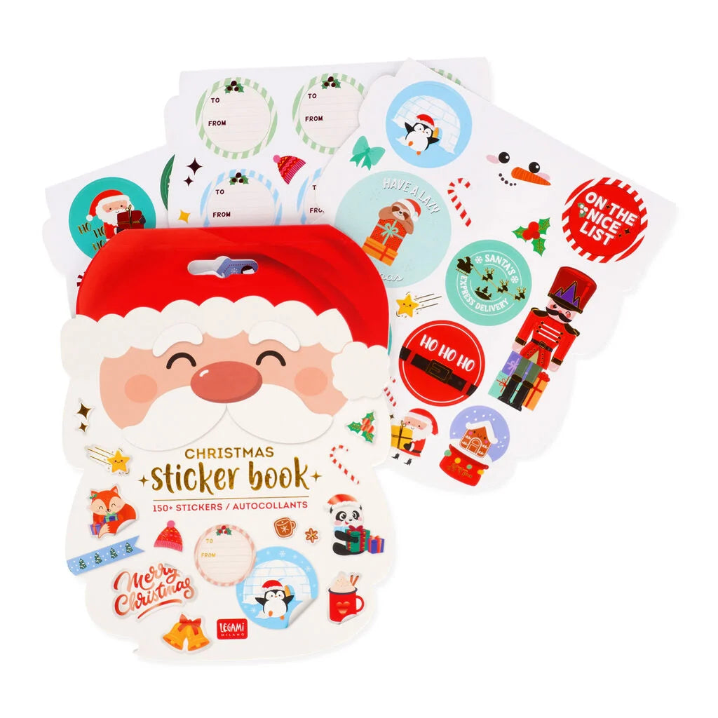 Kerststickerboek