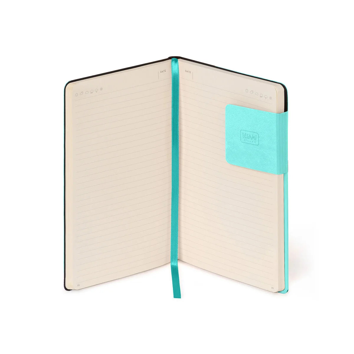 Lined Notebook with Plain Soft Cover - Aquatic Awe - My Notebook Medium