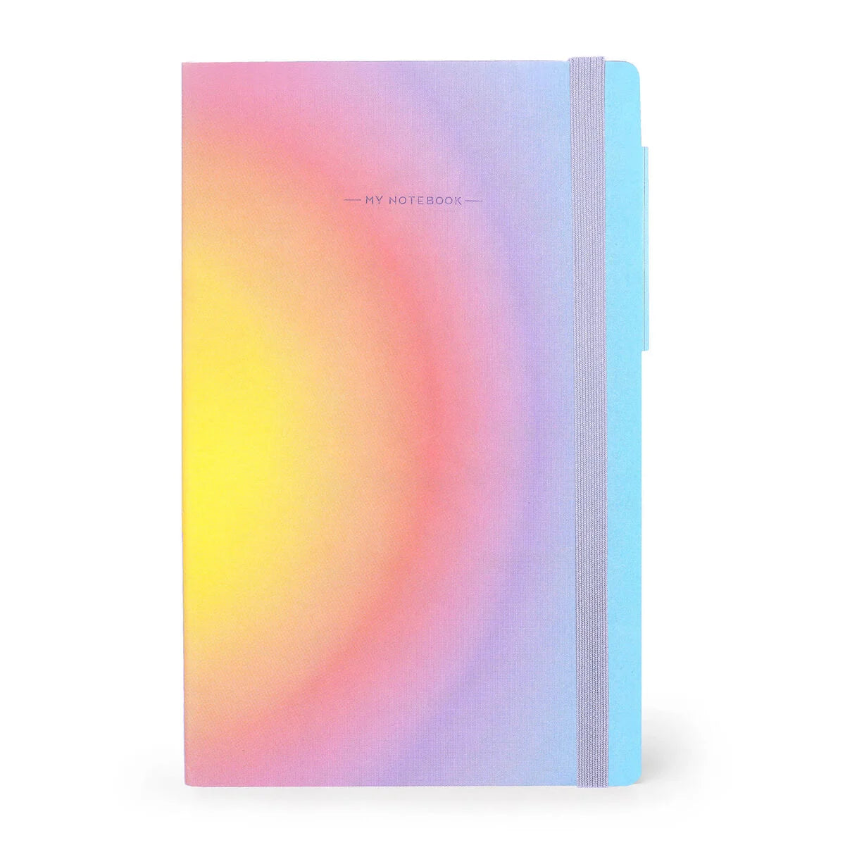 Lined Notebook with Plain Soft Cover - Aura - My Notebook Large