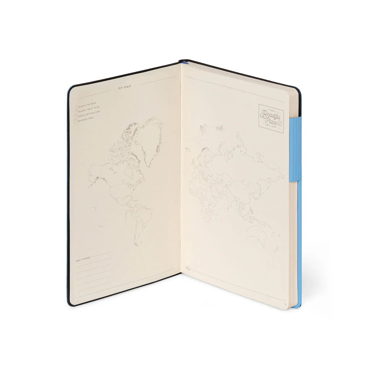 Carnet Ligné avec Couverture Souple Unie - Retro Blue - My Notebook Medium