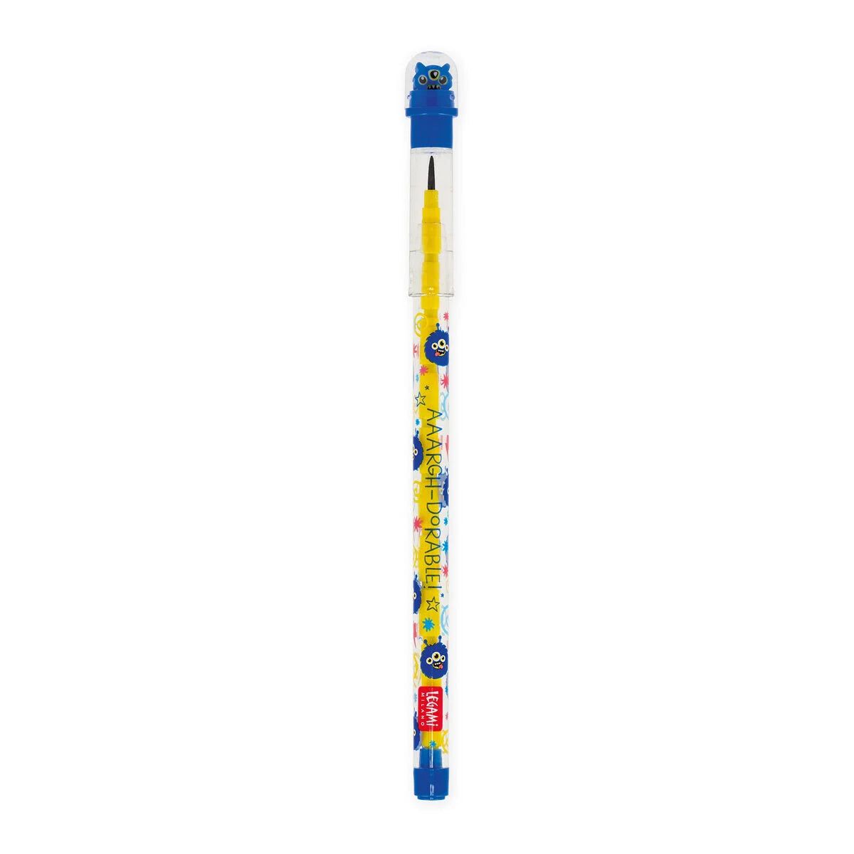 Crayon Empilable avec Gomme - Monster
