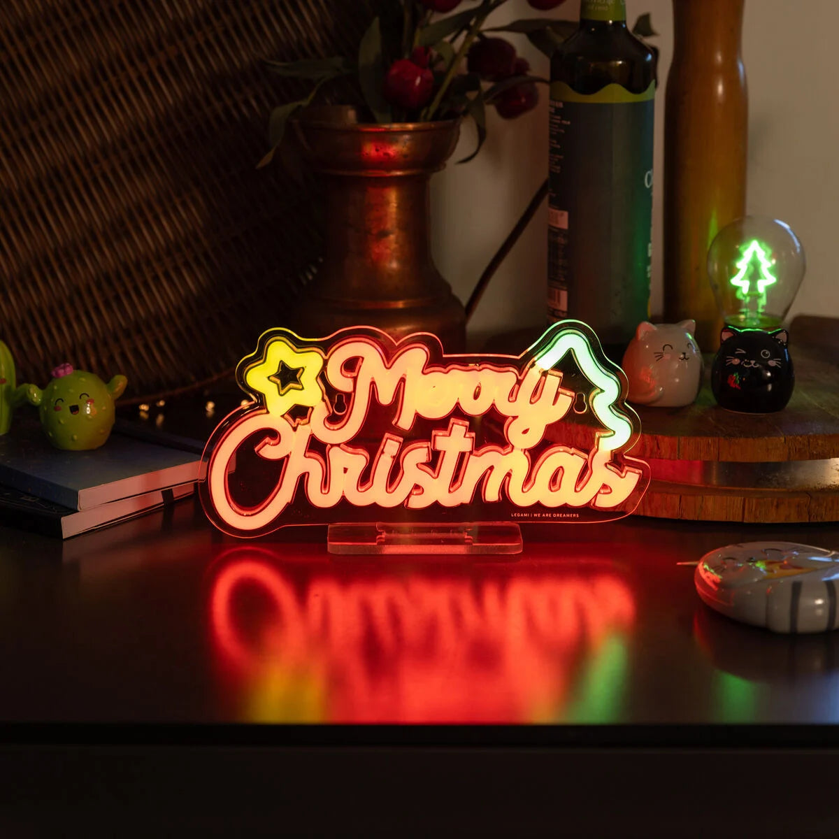 Neon Effect LED Light-Up Sign - Merry Xmas - It's a Sign