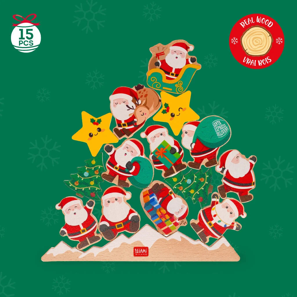 Stapelspel van Hout - Ho Ho Ho Balansspel