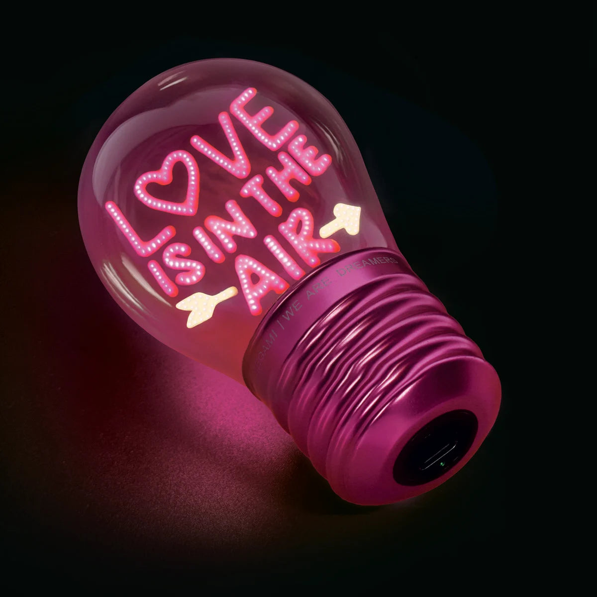 Lampe Décorative de Table en Forme d’Ampoule - Love is in the Air - Bulb Fiction
