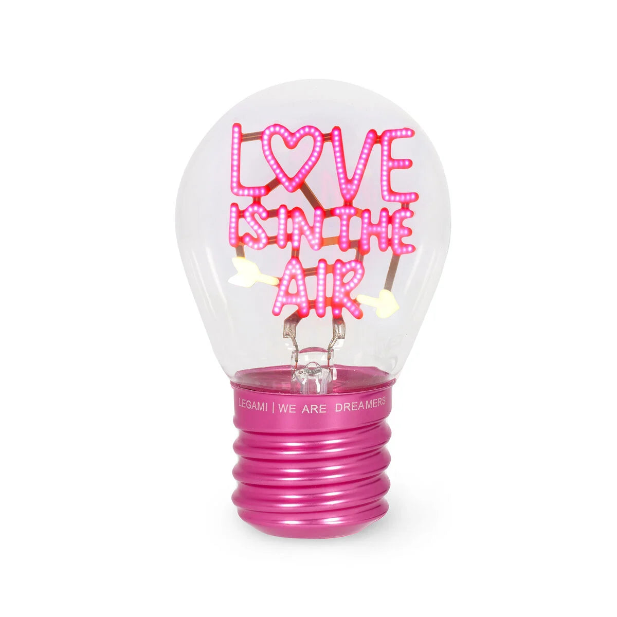 Lampe Décorative de Table en Forme d’Ampoule - Love is in the Air - Bulb Fiction