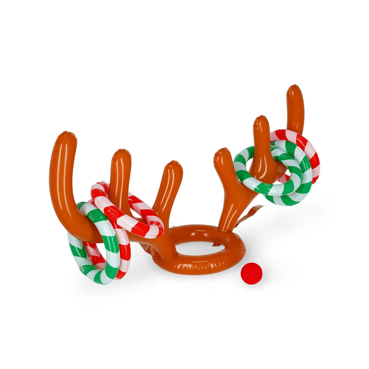 Jouet De Jeu De Lancer D'anneau De Bois Gonflable De Noël De 15 Pièces Jouet De Jeu De Lancer D'anneau De Bois Gonflable De Noël De 15 Pièces