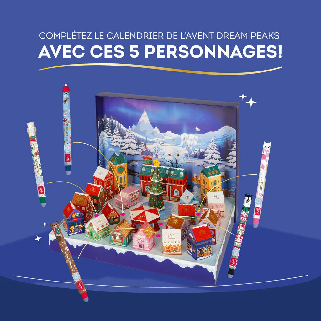 Set van 5 mini-verwijderbare pennen - Dream Peaks