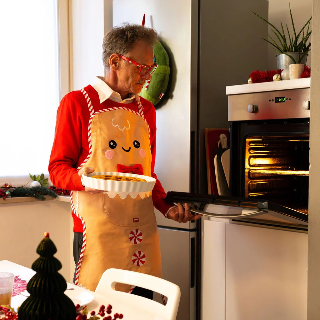 Kerstkeukenlapje Gingerbread - Super Chef