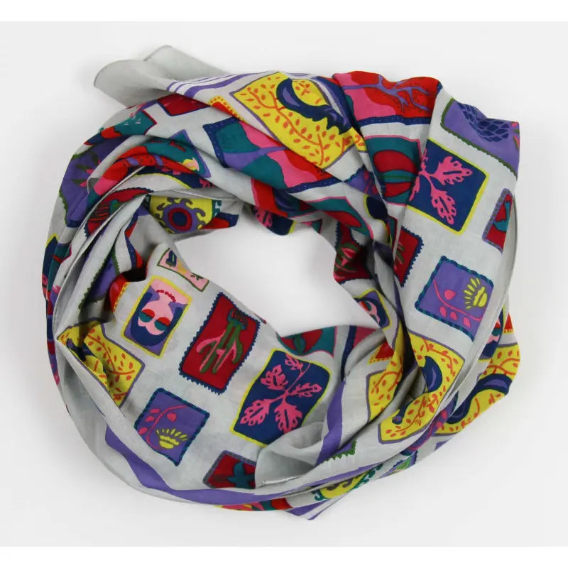 Holidays Plum Cotton Square