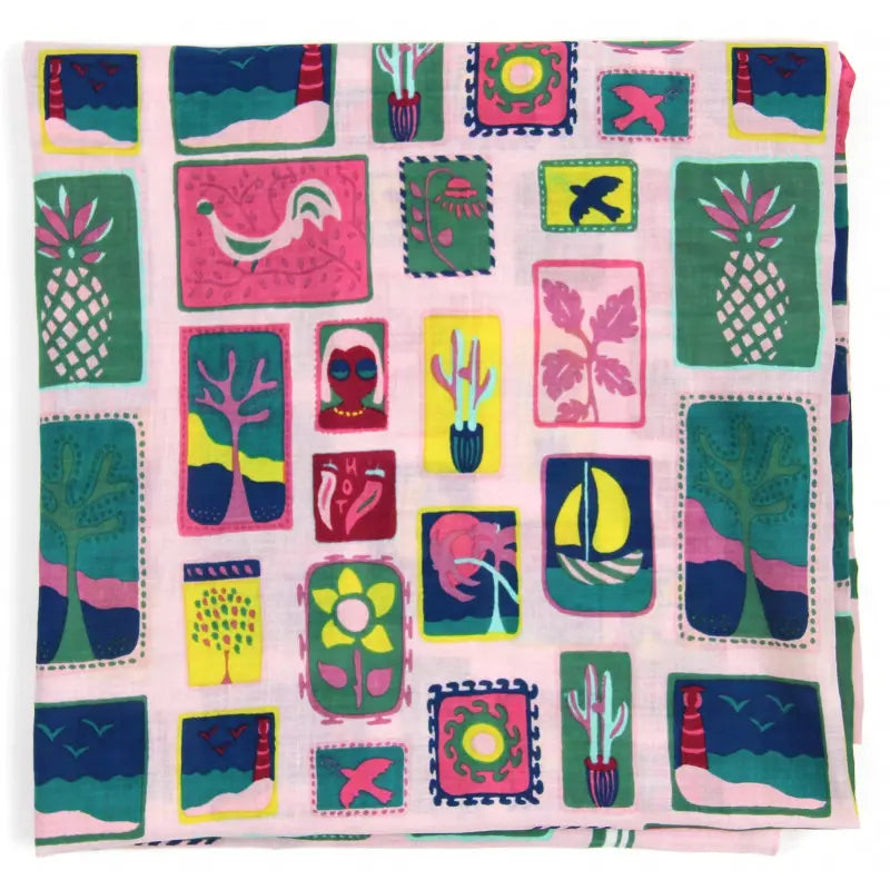 Holidays Green Cotton Square