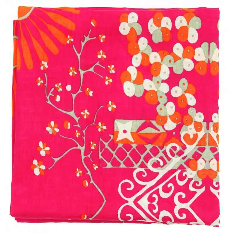 Mariko Fuchsia Cotton Square 