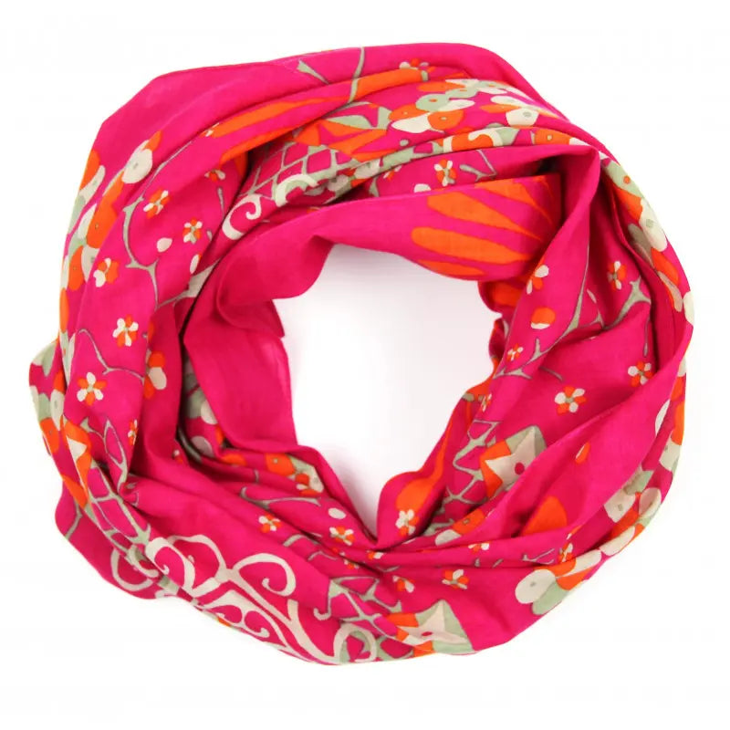 Mariko Fuchsia Cotton Square 