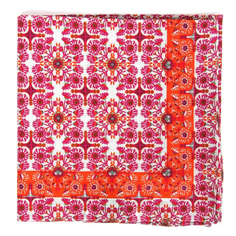 Tangier Fuchsia Cotton Square 