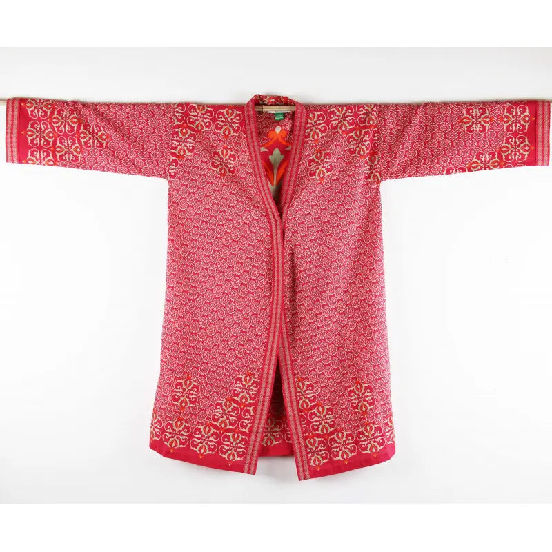 Voluta Red Long Kimono