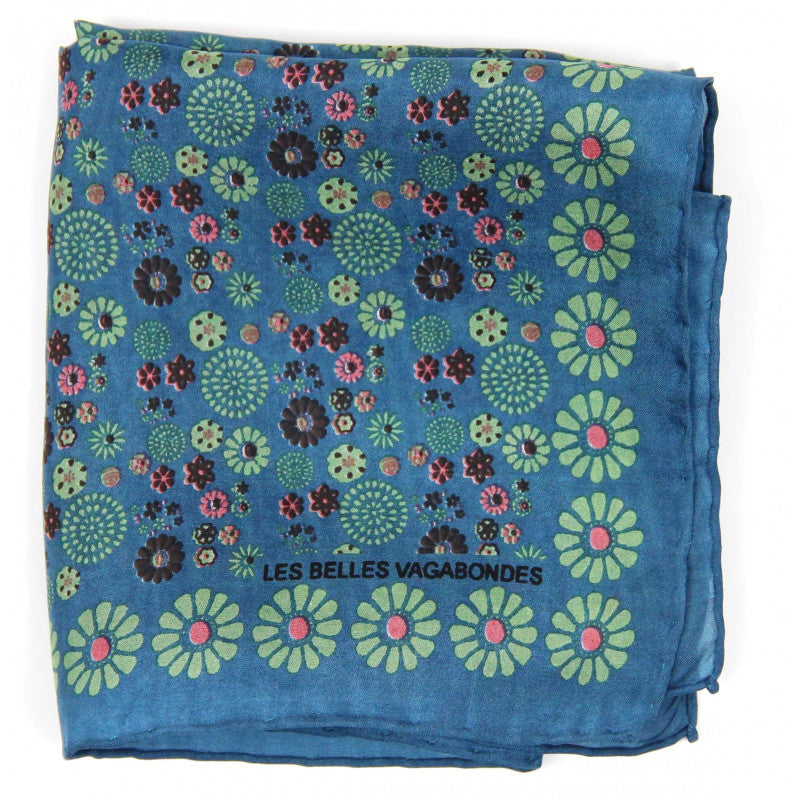 Mini Hanami Navy Scarf