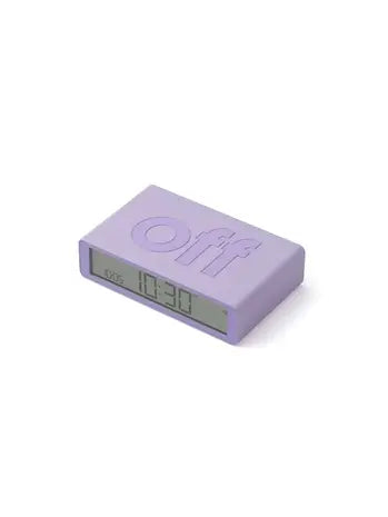 Lexon Flip Classic USBC Alarm Clock - Light Purple