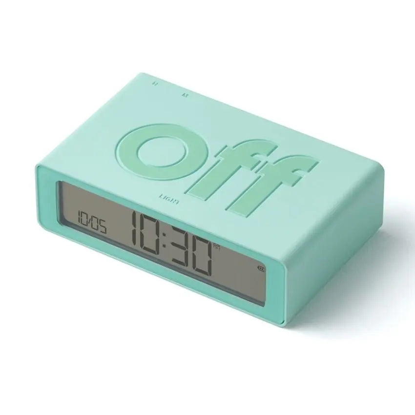 Lexon Flip Mini USBC Alarm Clock - Mint Green