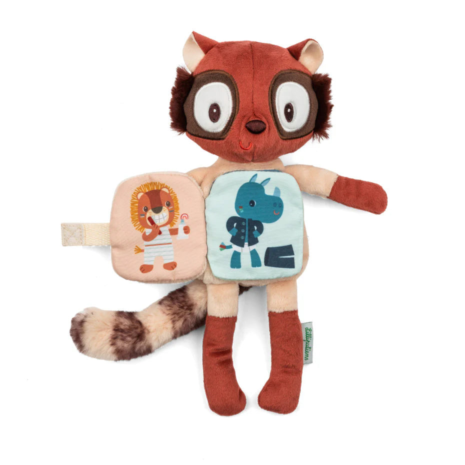 Glow-in-the-dark knuffel en stoffen boek - Elvis Maki