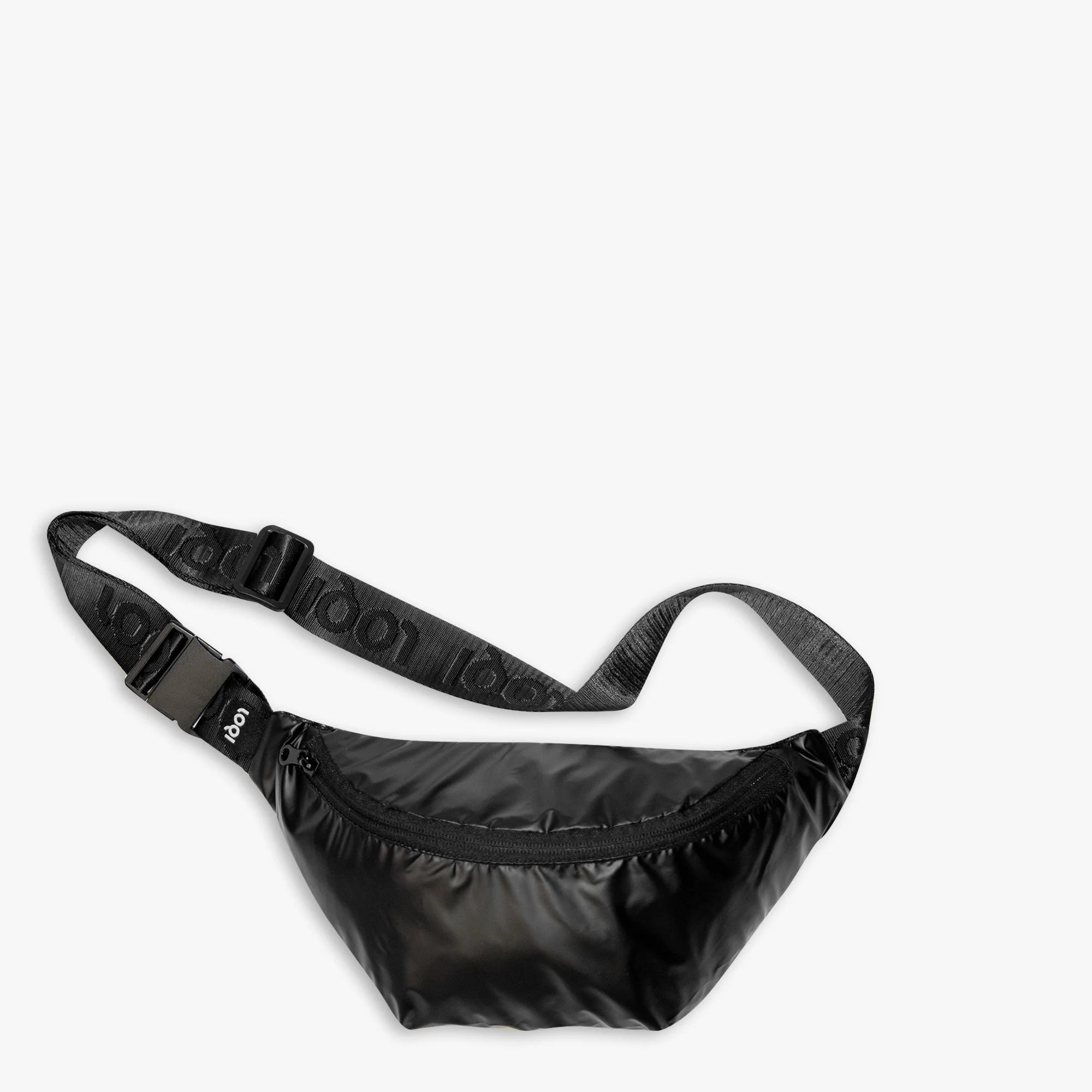Metallic Fanny Pack - Black
