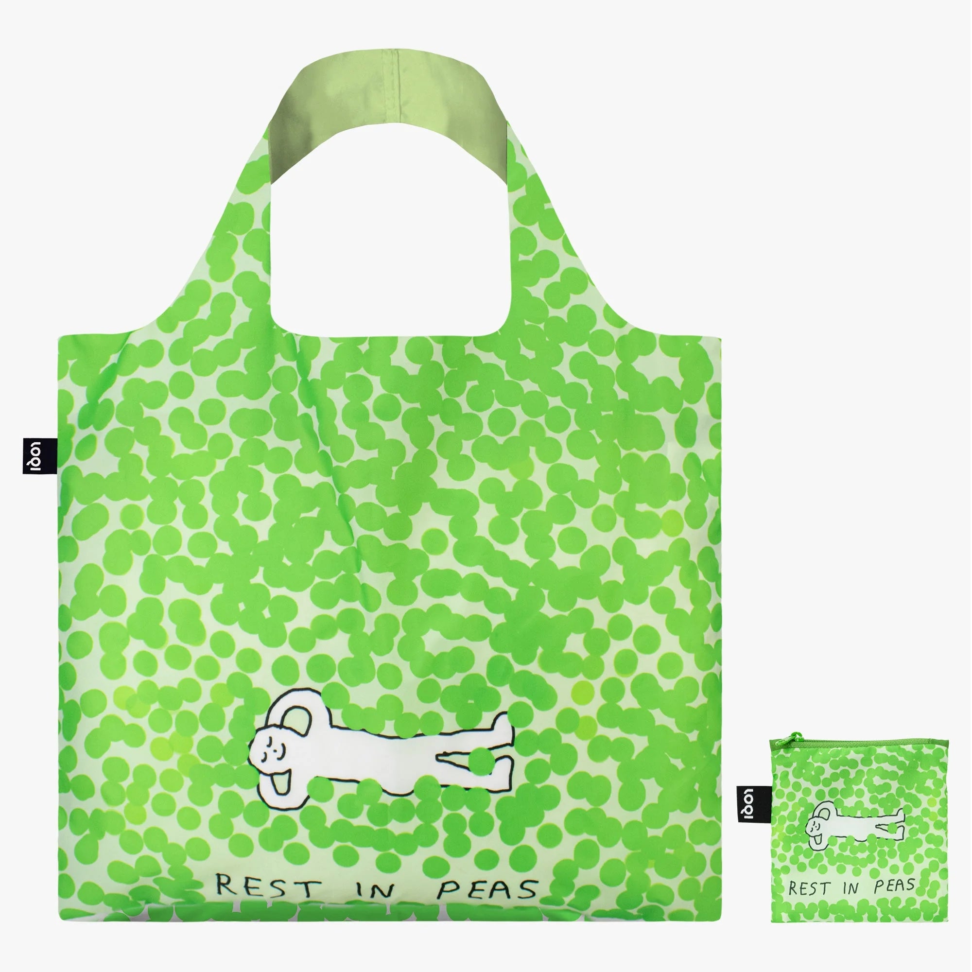 Recycled Shopping Bag CONSTANT BAGEL THERAPY - Rest in Peas